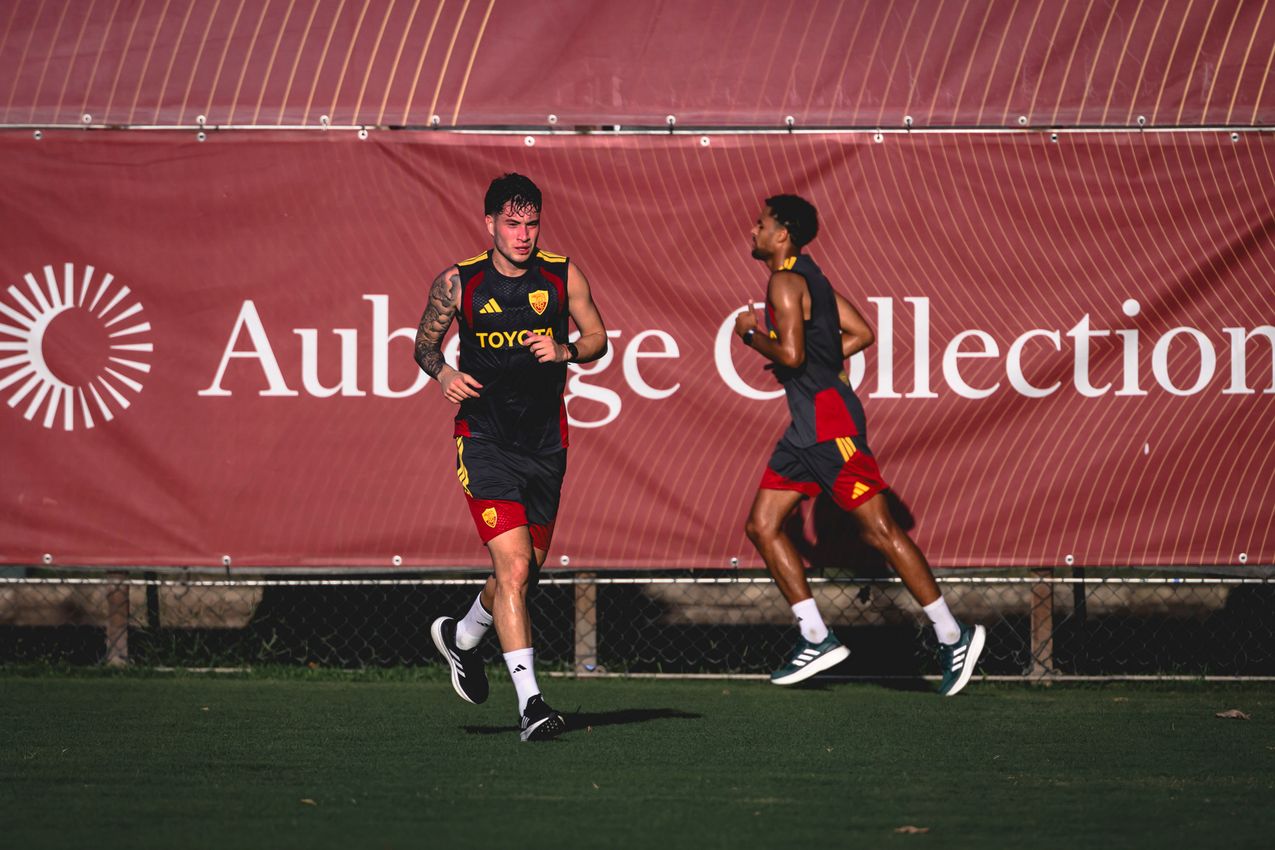 Matias Soule in Roma training