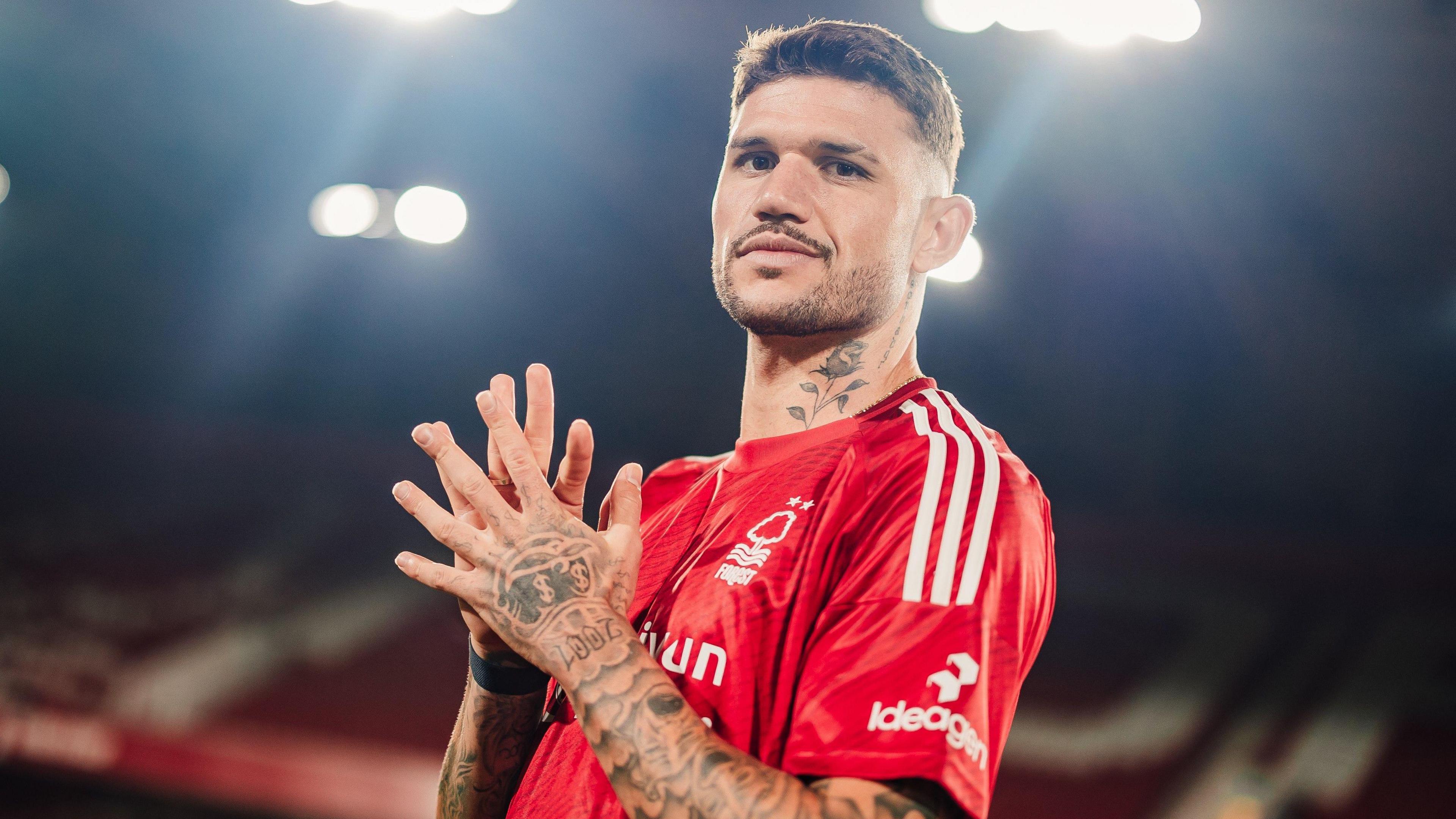 Nottingham Forest defender Morato, who remains a transfer target for Roma