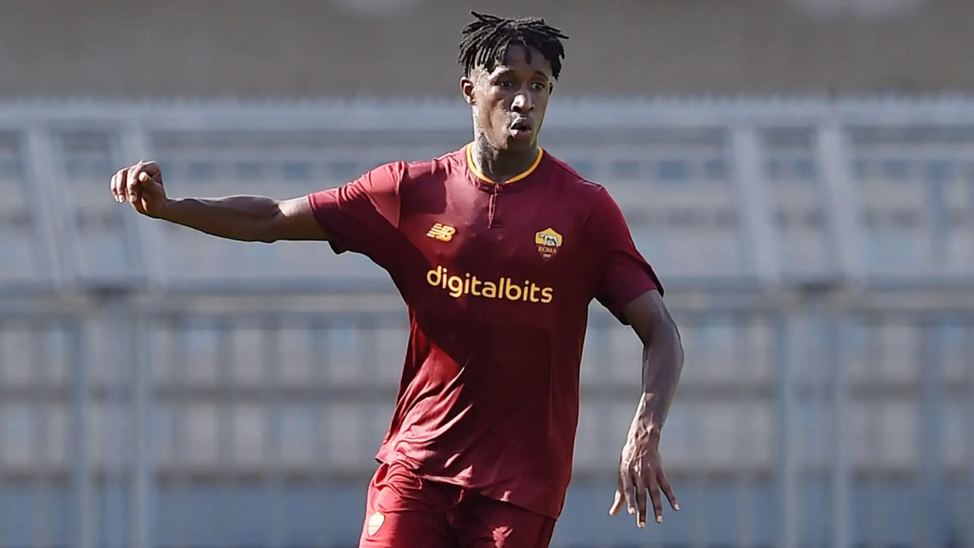 Roma youngster Mohamed Bah, who has undergone surgery on the anterior cruciate ligament in his right knee