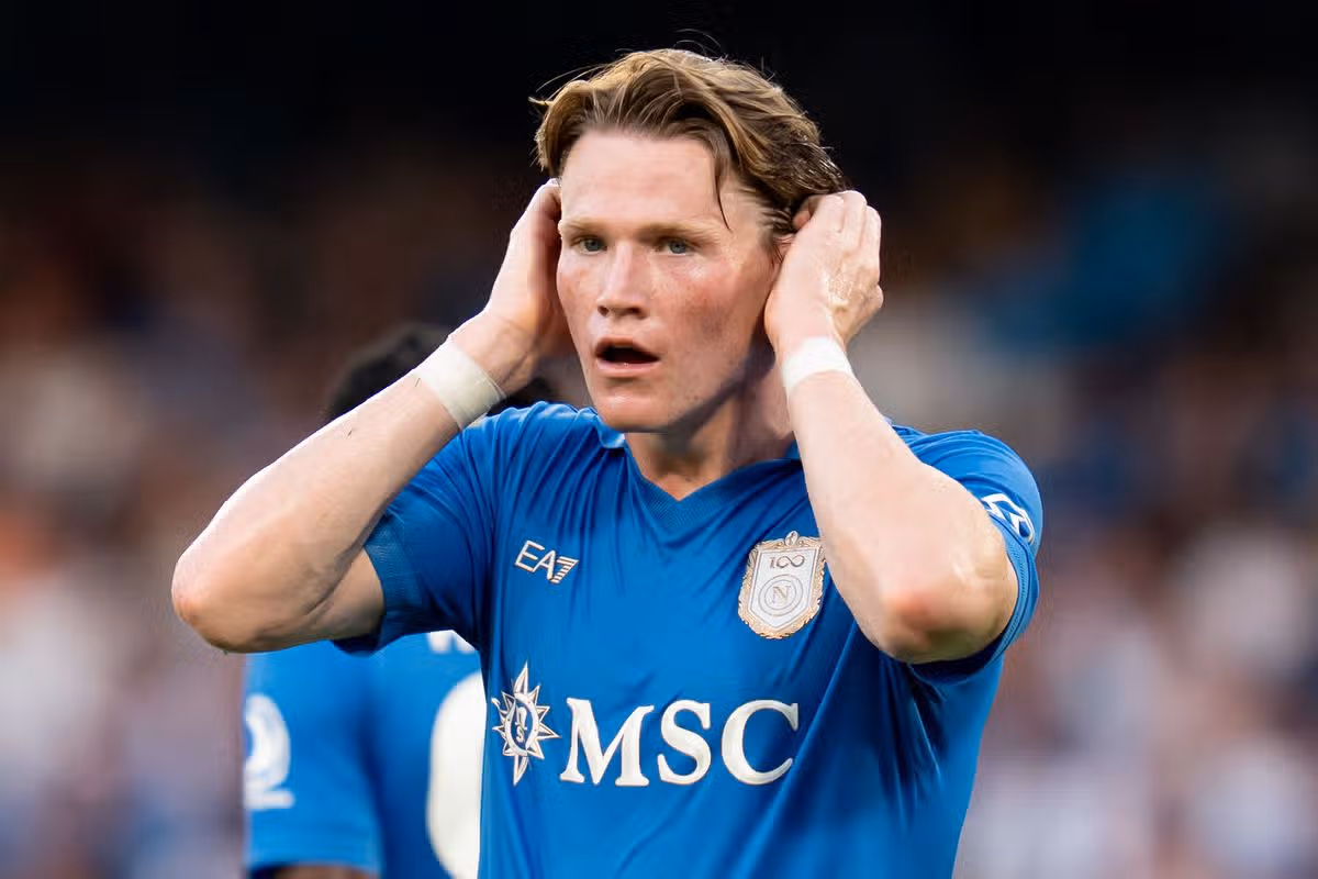 Napoli midfielder Scott McTominay during a Serie A match