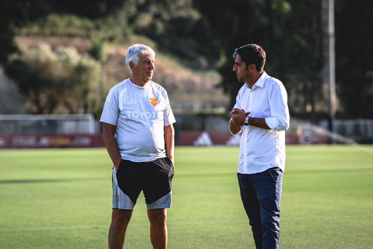 Roma sporting director Tony D’Amico before a Serie A match