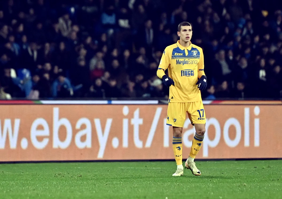 Frosinone winger Giorgi Kvernadze during a Serie A match