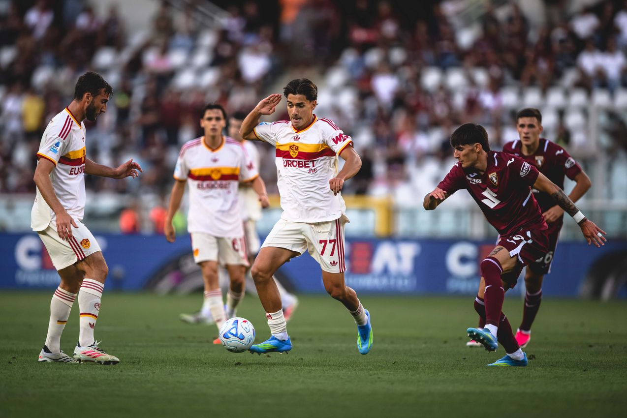 Emanuele Lulli plays for Roma after breaking into Gian Piero Gasperini’s first team