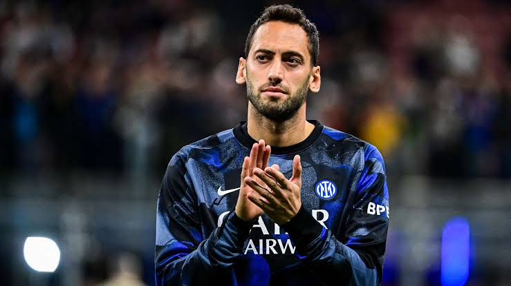 Hakan Calhanoglu and John Stones ahead of Roma’s Serie A match against Inter