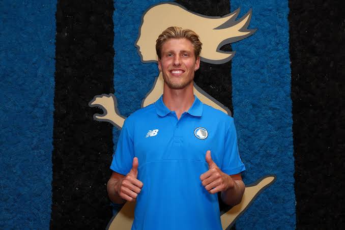 Thomas Kristensen training with Atalanta ahead of the Serie A match against Roma