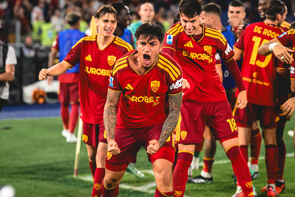Santiago Castro during Roma’s match against Genoa