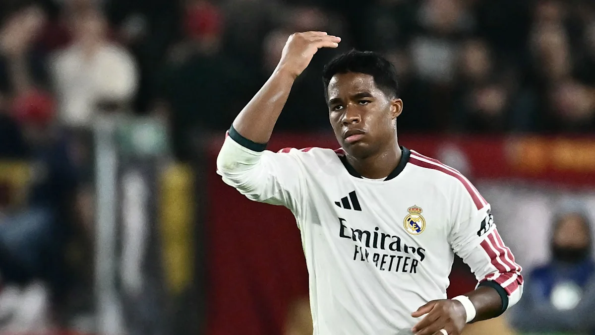 Endrick playing for Real Madrid