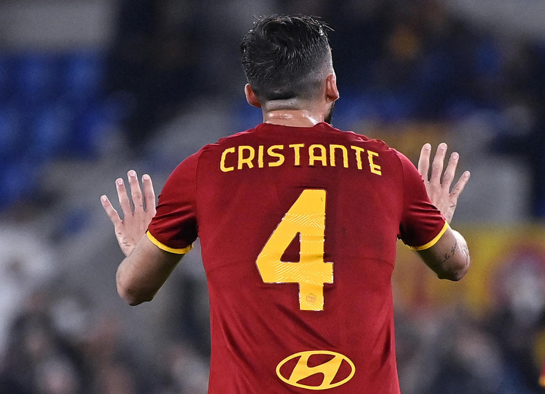 Roma midfielder Bryan Cristante during a Serie A match