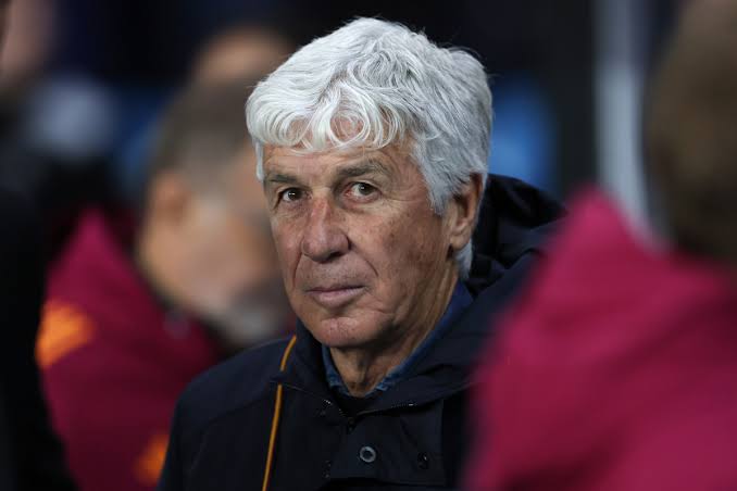 Gian Piero Gasperini and Paulo Dybala representing AS Roma