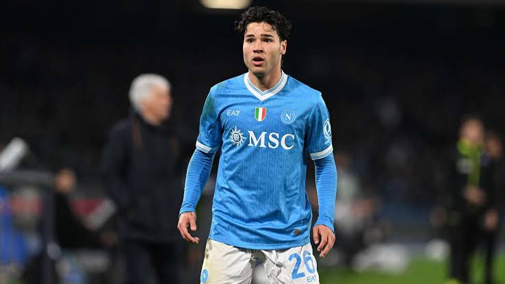 Antonio Vergara wearing Napoli’s shirt